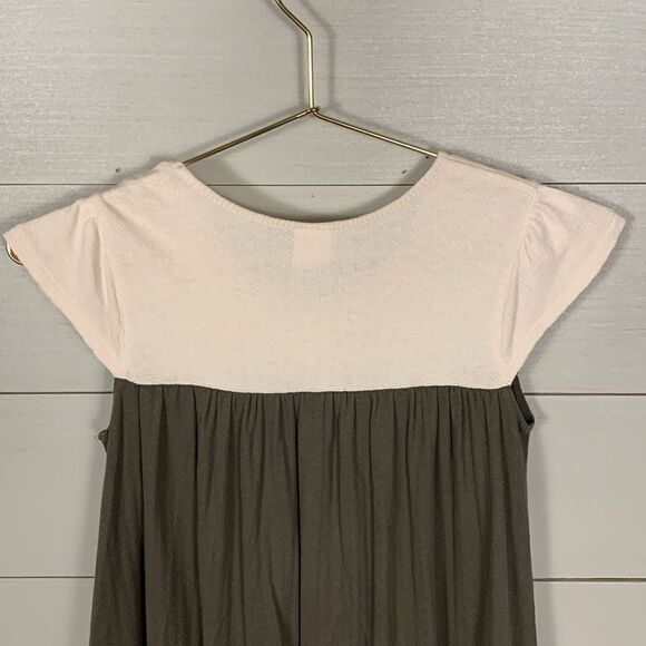 Matilda, Jane serendipity, olive green baby doll style dress girls, size 8 - Picture 6 of 11